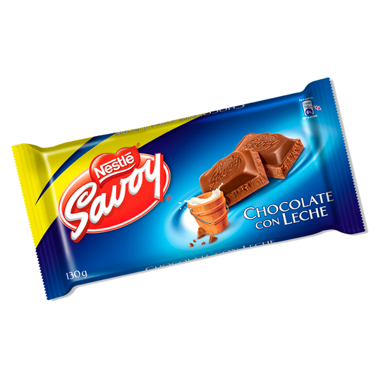 Chocolate de leche savoy familiar 130g