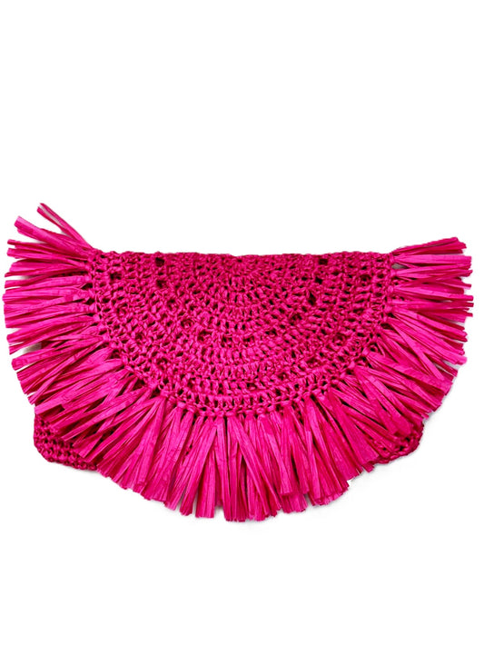 Coral pink handcrafzed hand bag