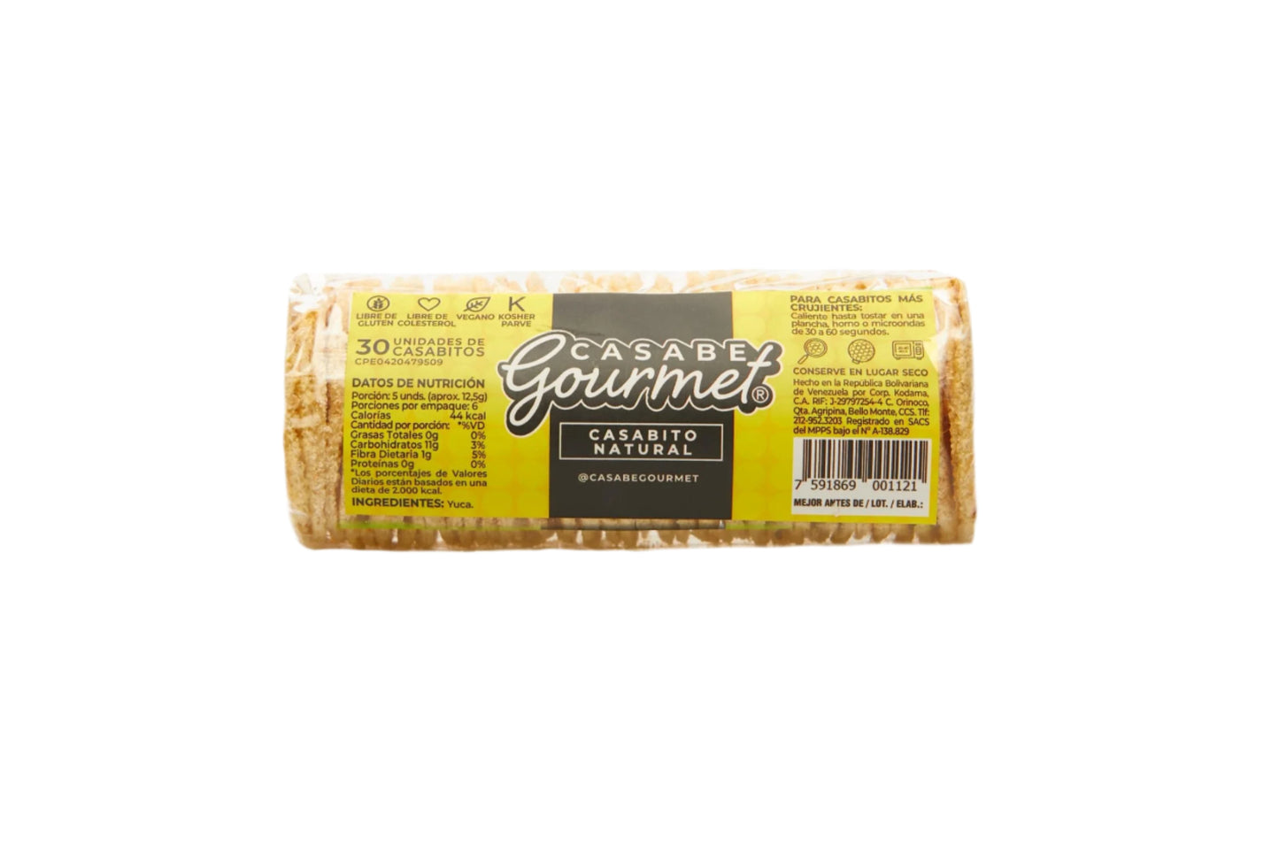 Casabe gourmet 70g