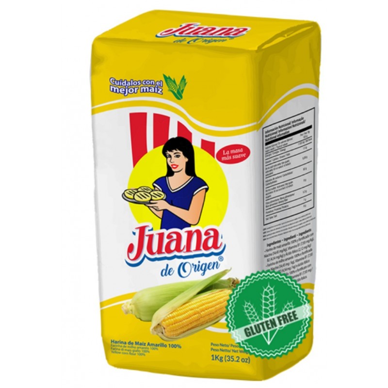 JUANA Arepas yellow corn flour  gluten free